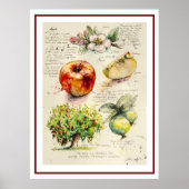 EVE Gemälde Illustration von Apple Poster (Vorne)