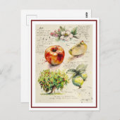 EVE Gemälde Illustration von Apple Postkarte (Vorne/Hinten)