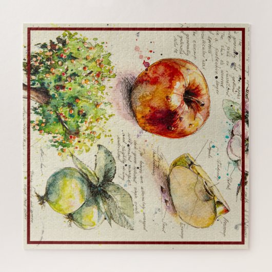 EVE Gemälde Illustration von Apple Puzzle (Horizontal)