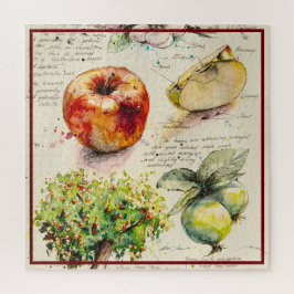 EVE Gemälde Illustration von Apple Puzzle