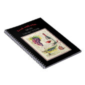 EVE Gemalte Illustration von Rotem Wein und Zitat Notizblock (Rechte Seite)