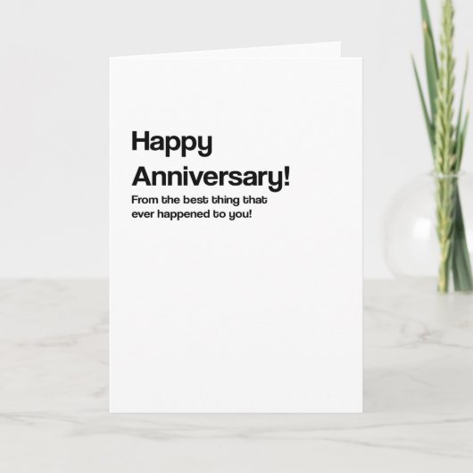 Eve geschah Funny Anniversary Card Karte (Vorderseite)