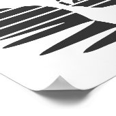 Eve gibt einen Apfel an Adam, schwarze Version 1/3 Poster (Ecke)