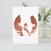 Eve Hand an Adam, Grunge Version 3/3 Dankeskarte (Stehend Vorderseite)