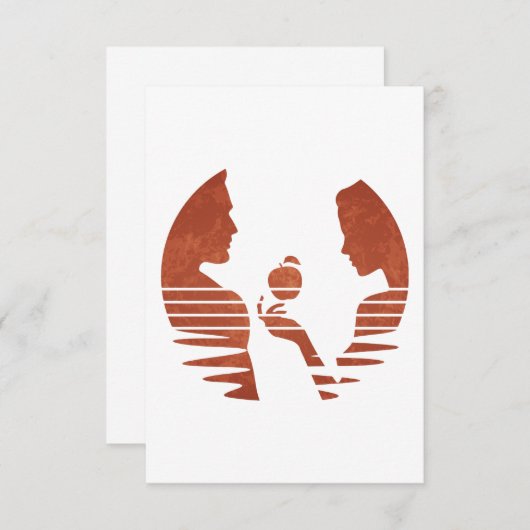 Eve Hand an Adam, Grunge Version 3/3 Dankeskarte (Vorne/Hinten)