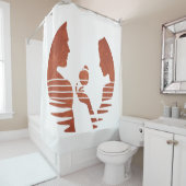 Eve Hand an Adam, Grunge Version 3/3 Duschvorhang (Beispiel)