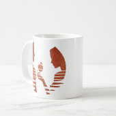 Eve Hand an Adam, Grunge Version 3/3 Kaffeetasse (Vorderseite Links)