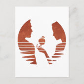 Eve Hand an Adam, Grunge Version 3/3 Postkarte (Vorderseite)