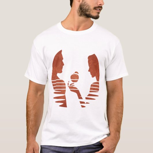 Eve Hand an Adam, Grunge Version 3/3 T-Shirt (Vorderseite)