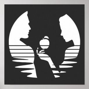 Eve Hand an Adam, Weiße Version 2/3 Poster