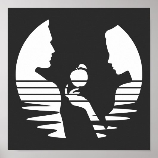 Eve Hand an Adam, Weiße Version 2/3 Poster (Vorne)