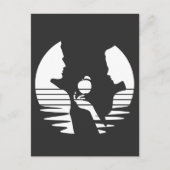 Eve Hand an Adam, Weiße Version 2/3 Postkarte (Vorderseite)