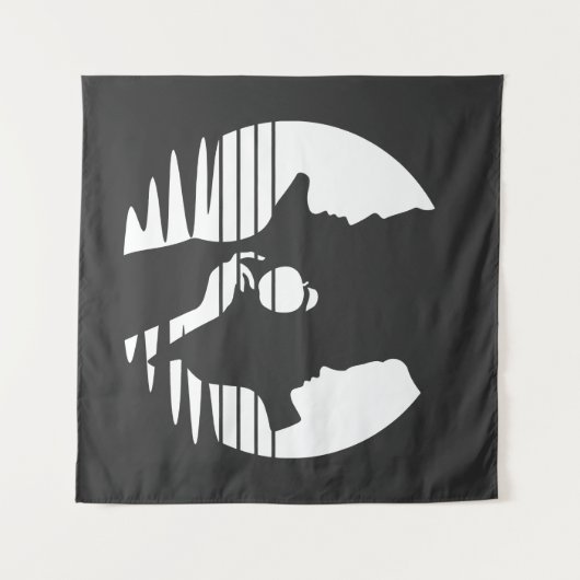 Eve Hand an Adam, Weiße Version 2/3 Wandteppich (Vorderseite (Horizontal))