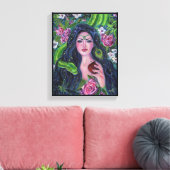 Eve im Garten Eden Python Apfel von Renee Leinwanddruck (Insitu (Wohnzimmer))