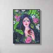 Eve im Garten Eden Python Apfel von Renee Leinwanddruck (Vorderseite)