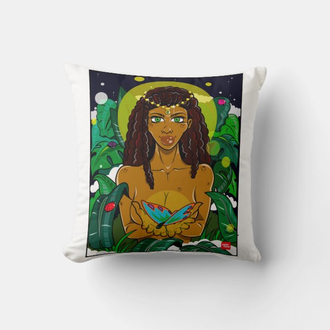 EVE IN DER GARTENKissen Kissen (Vorderseite)