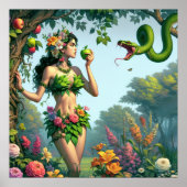 Eve in the Garden Christliche Bibelkunst Poster (Vorne)