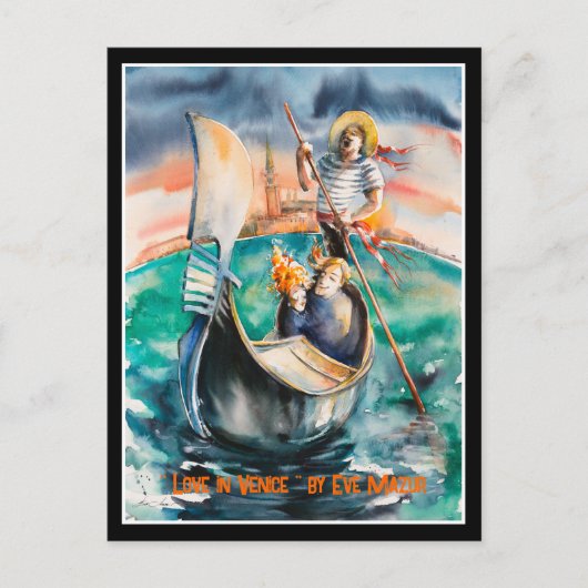 EVE Liebe in Venedig, Italien Postkarte (Vorderseite)