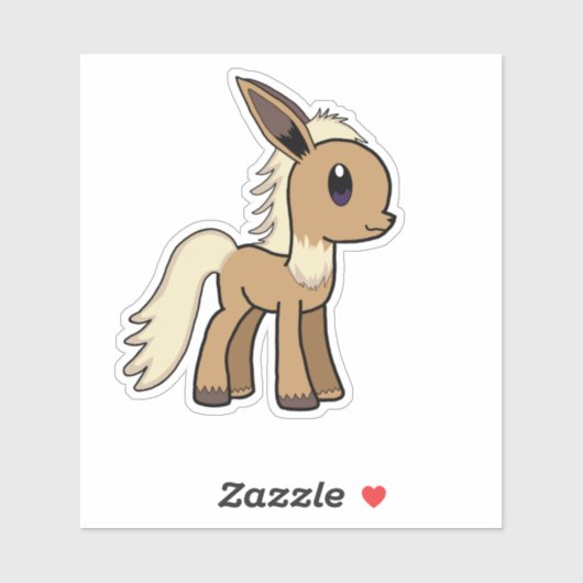 Eve-ony Sticker Pokémon My Little Pony Crossover (Blatt)