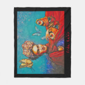 Eve Painted Frida Fleecedecke (Vorderseite)