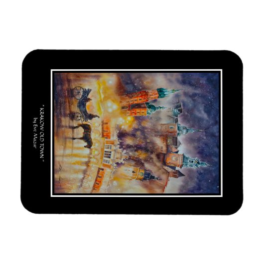 EVE Painted Krakau Old Town Magnet (Horizontal)