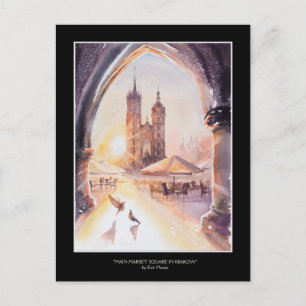 EVE Painted Krakau Old Town Postkarte