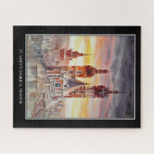 EVE Painted Krakau, Polen Altstadt Card Puzzle (Horizontal)