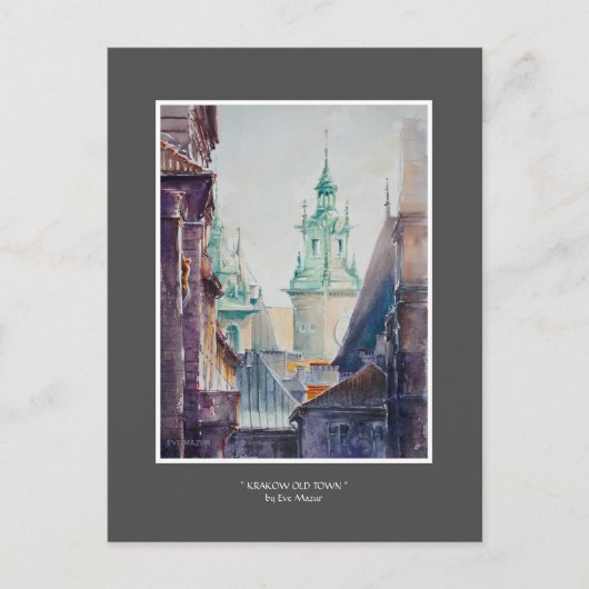 EVE Painted Krakau, Polnische Altstadt Postkarte (Vorderseite)