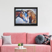 EVE Painted Two Horses Portrait Akrylus Print Leinwanddruck (Insitu (Wohnzimmer))