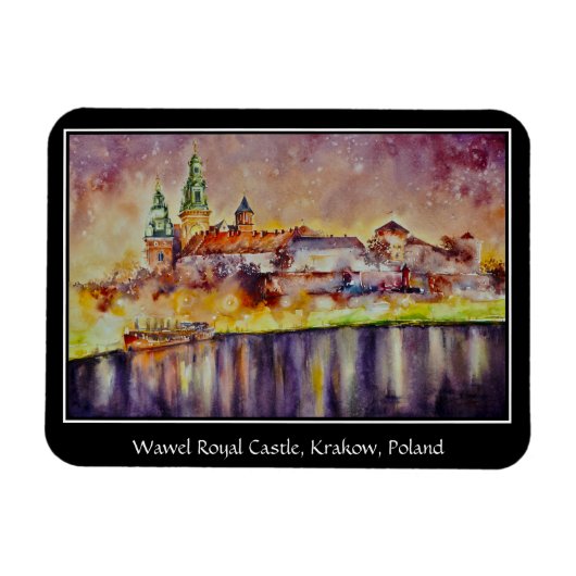 EVE Painted Wawel, Krakau, Polen Magnet (Horizontal)