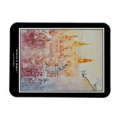 EVE Painting Morning in Krakau, Polen Foto Print Magnet (Horizontal)