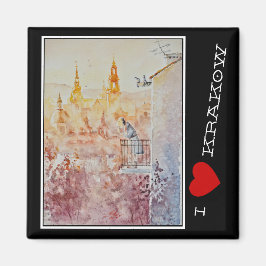 EVE Painting Morning in Krakau, Polen Magnet