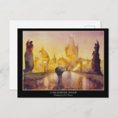 EVE Prag bemalt Postkarte (Vorne/Hinten)