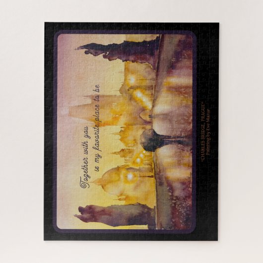 EVE Prag bemalt Puzzle (Vertikal)