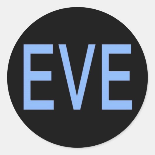 EVE RUNDER AUFKLEBER (Vorderseite)