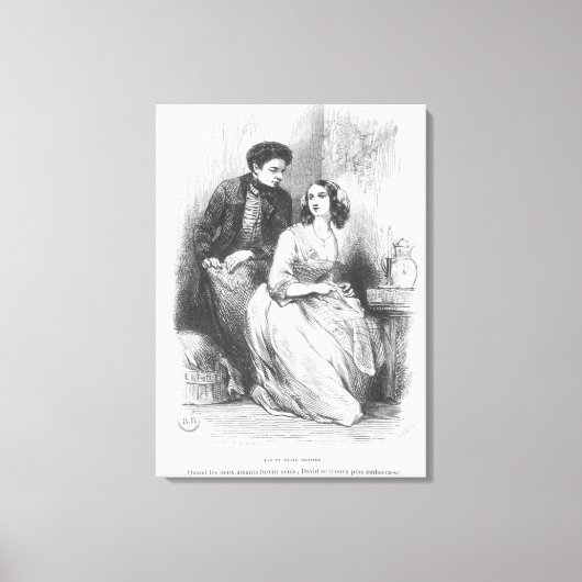 Eve und David Setschard Leinwanddruck (Vorderseite)