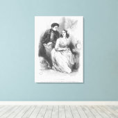 Eve und David Setschard Leinwanddruck (Insitu (Holzboden))