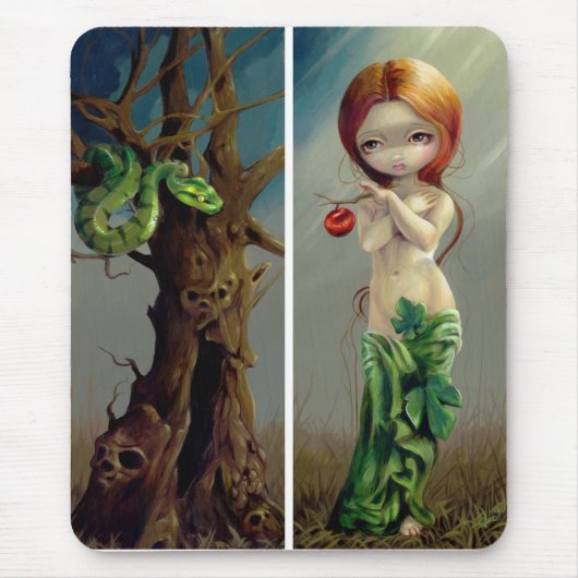 "Eve und der Baum des Wissens" Mousepad (Vorne)