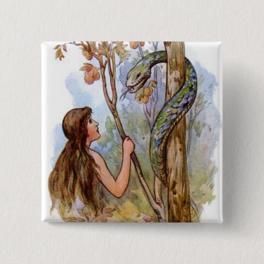 Eve und die Schlange Button (Vorderseite)