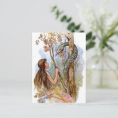 Eve und die Schlange Postkarte (Stehend Vorderseite)