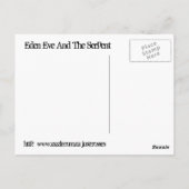 Eve und die Schlange Postkarte (Rückseite)