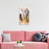 Eve und die schlanke Leinwand (Insitu (Wohnzimmer))