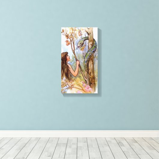 Eve und die schlanke Leinwand (Insitu (Holzboden))