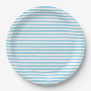 Eve und Sofie Blue Striped Pappteller