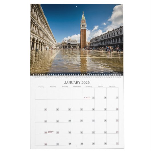 EVE Venice, Italien, Europa Kalender (Jan 2026)