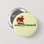 Eve war Gerahmt Button (Vorne & Hinten)