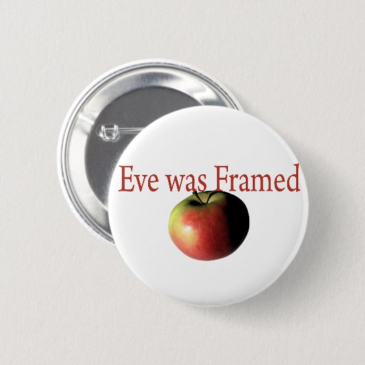 Eve war gerahmt button (Vorne & Hinten)