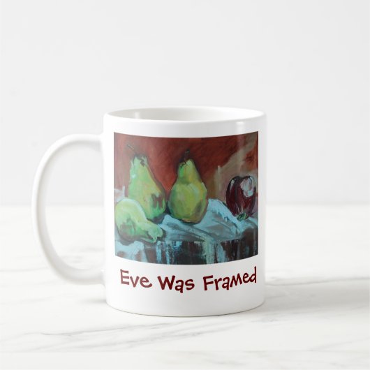 Eve war gerahmt kaffeetasse (Links)