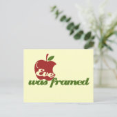 Eve war Gerahmt Postkarte (Stehend Vorderseite)
