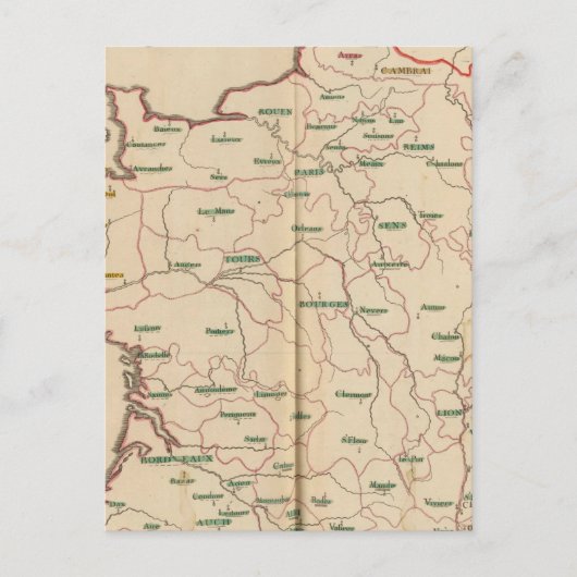 Evechez, Frankreich Postkarte (Vorderseite)